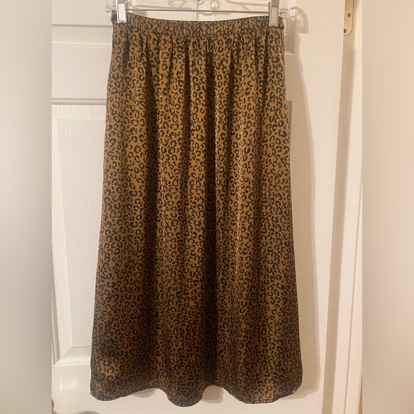 Dr2 by Daniel Rainn Women’s Brown and Black Leopard Print Midi Skirt Size XS - Picture 5 of 8